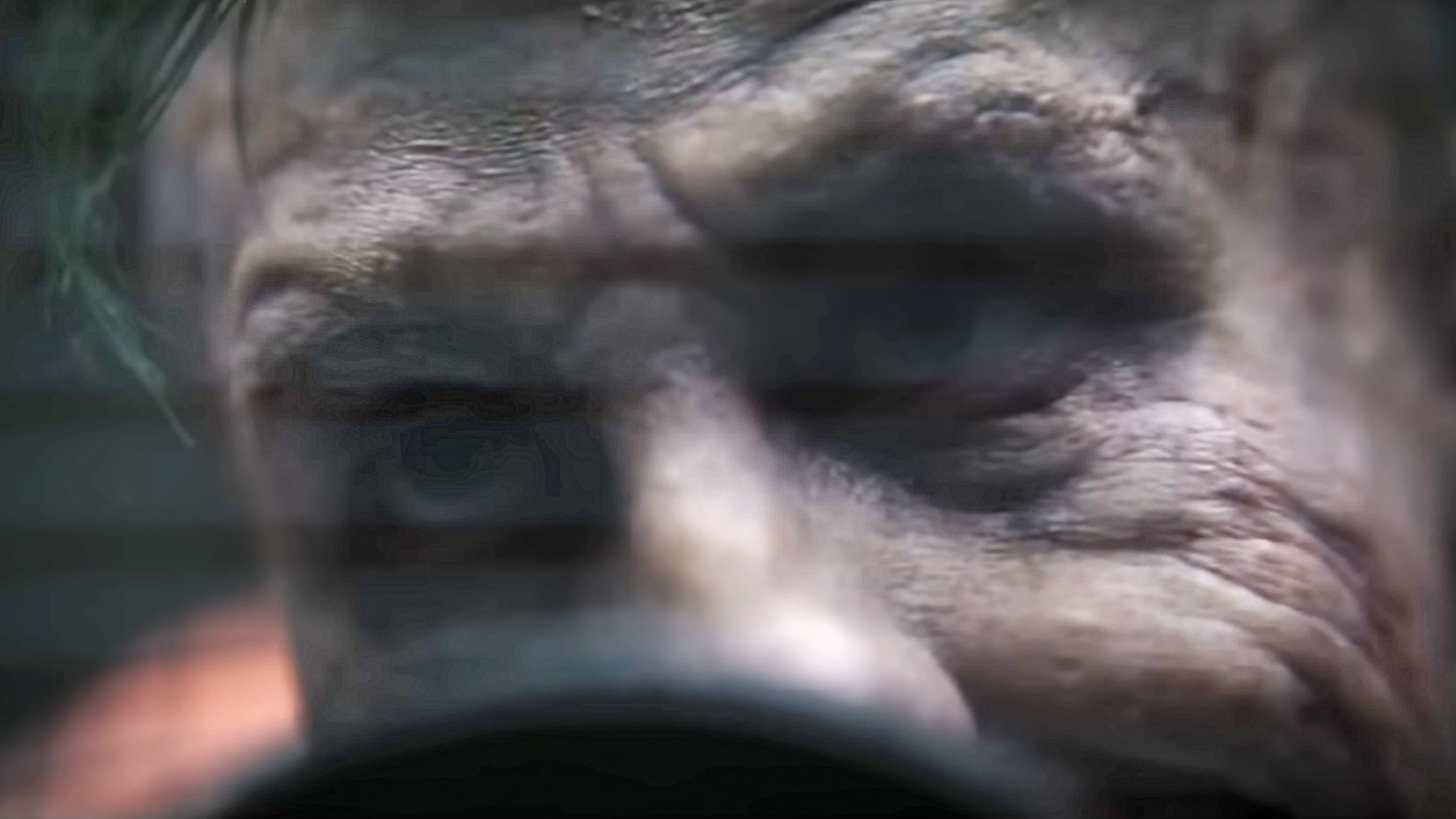 A close up image of Keoghan's take on Joker in The Batman (2022).