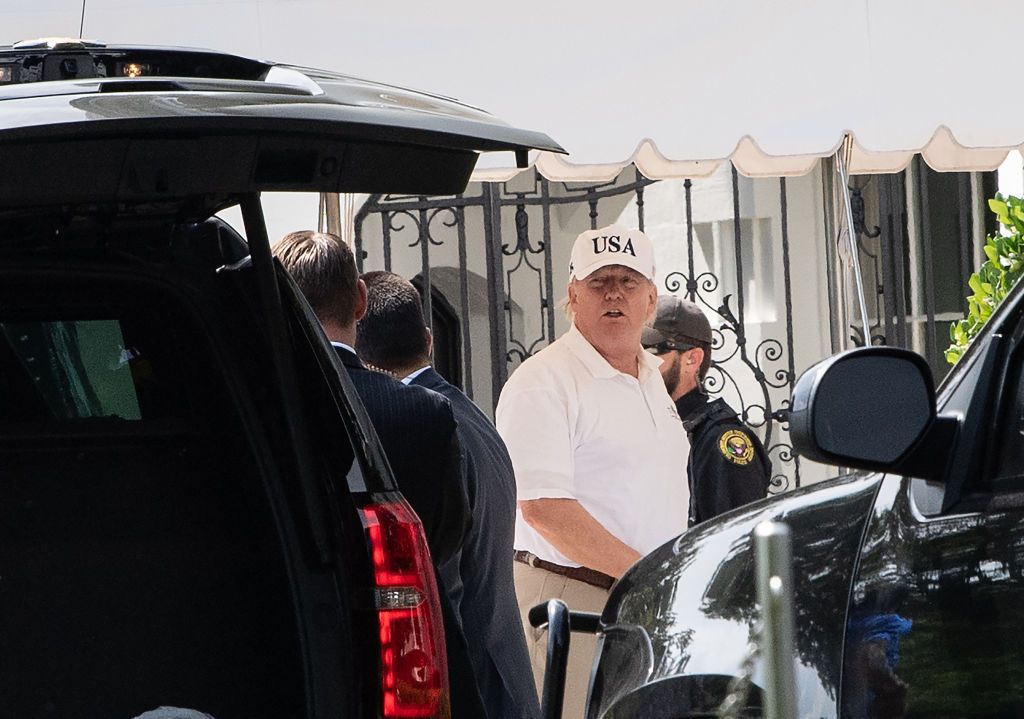 Trump returns from a Father&amp;#039;s Day golf outing