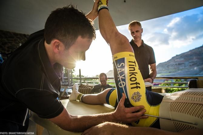 Tinkoff-Saxo gets Specialized Body Geometry Fit