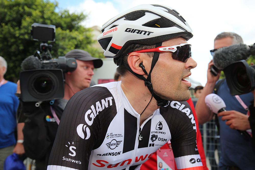 Tom Dumoulin (Sunweb) after stage 5 at the Giro d'Italia