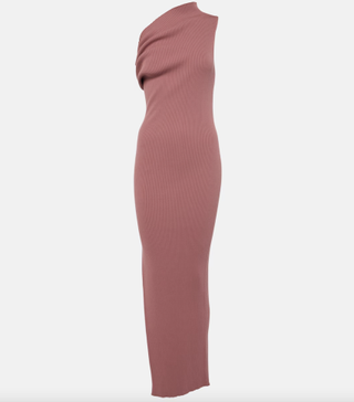 Rick Owens One-shoulder jersey maxi dress