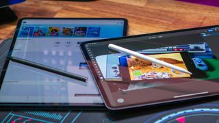 Photoshop app on the OnePlus Pad 3 and iPad Pro M4
