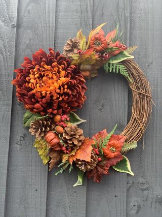 autumn door wreath