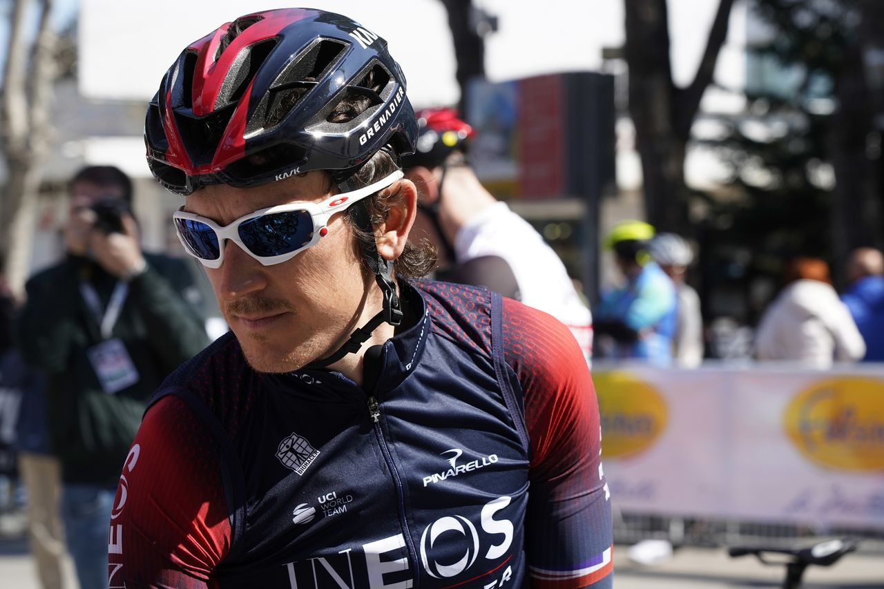 Settimana Internazionale Coppi e Bartali 2022 37th Edition 2nd stage Riccione Longiano 1659 km 23032022 Geraint Thomas GBR INEOS Grenadiers photo Massimo FulgenziSprintCyclingAgency2022