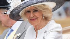 Queen Camilla attends day five of Royal Ascot at Ascot Racecourse on June 21, 2025 in Ascot