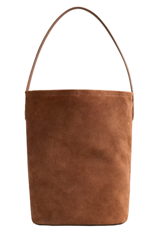 Berkeley Bucket Bag in Leather and Suede