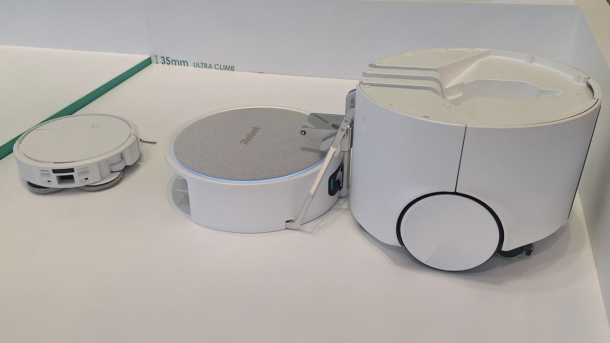 iRobot Roomba Duo robot vacuum being demoed at IFA