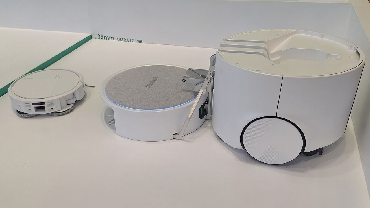 iRobot Roomba Duo robot vacuum being demoed at IFA