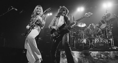 Rush in 1976, the year the Canadian prog trio's fortunes changed as 2112 was released