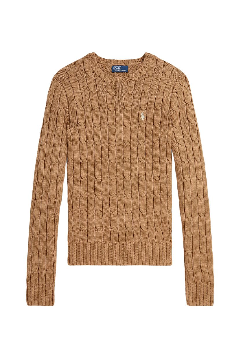 Polo Ralph Lauren, Cable-Knit Cotton Crewneck Sweater