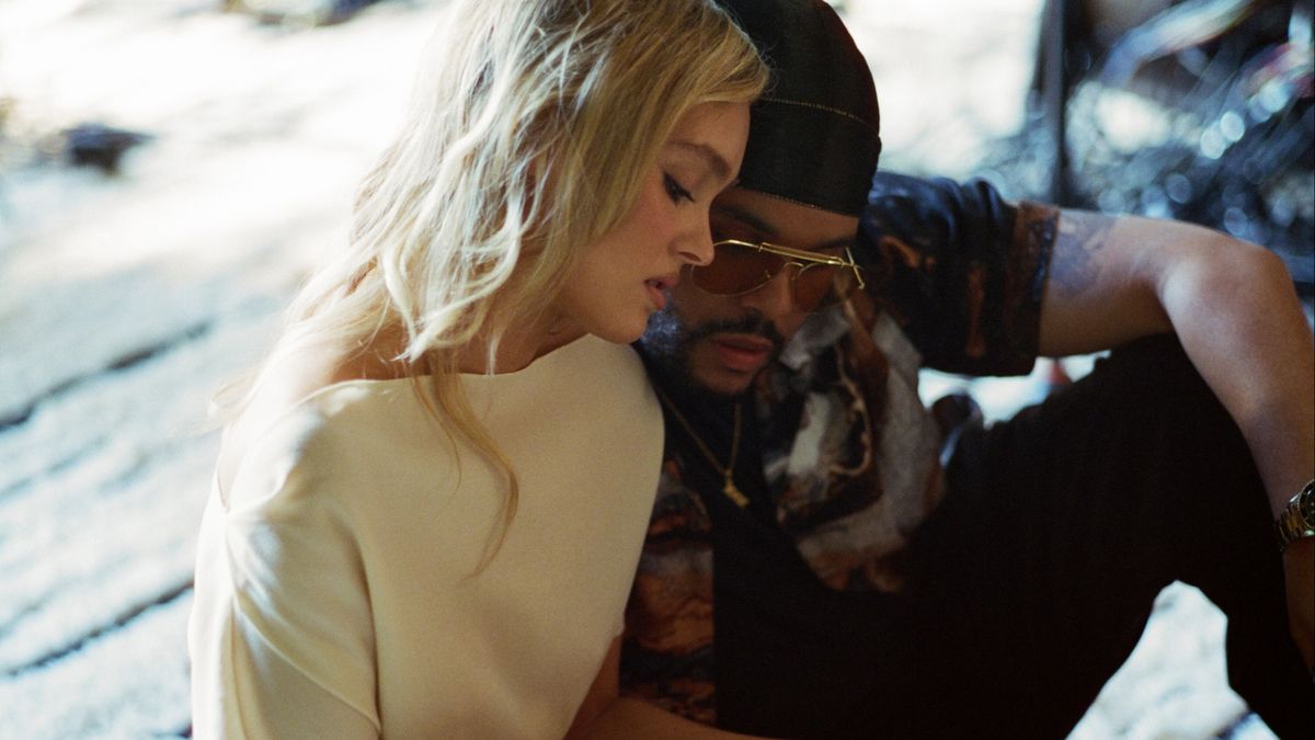 Lily-Rose Depp and Abel Tesfaye in The Idol