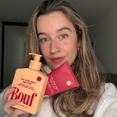 Deputy beauty editor Grace Lindsay testing Bouf haircare