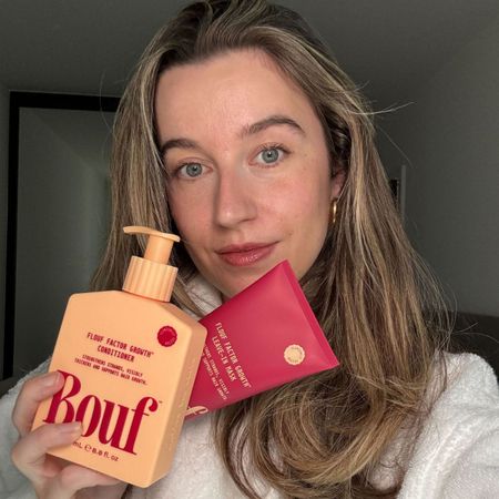 Deputy beauty editor Grace Lindsay testing Bouf haircare