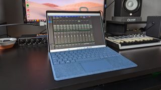 Microsoft Surface Pro 9 on a music desk