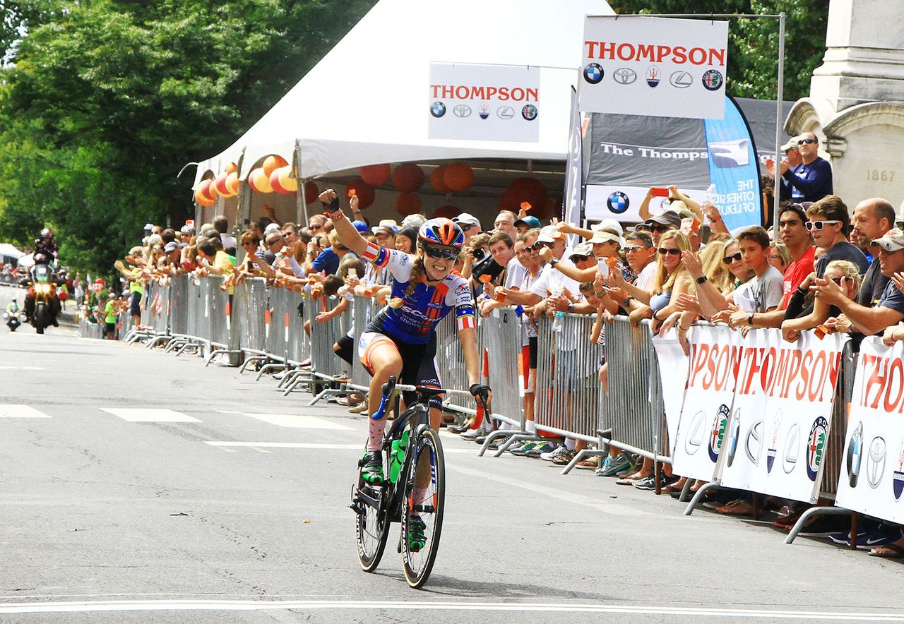 Skyler Schneider (ISCorp p/b Smart Choice MRI) takes the win for her team