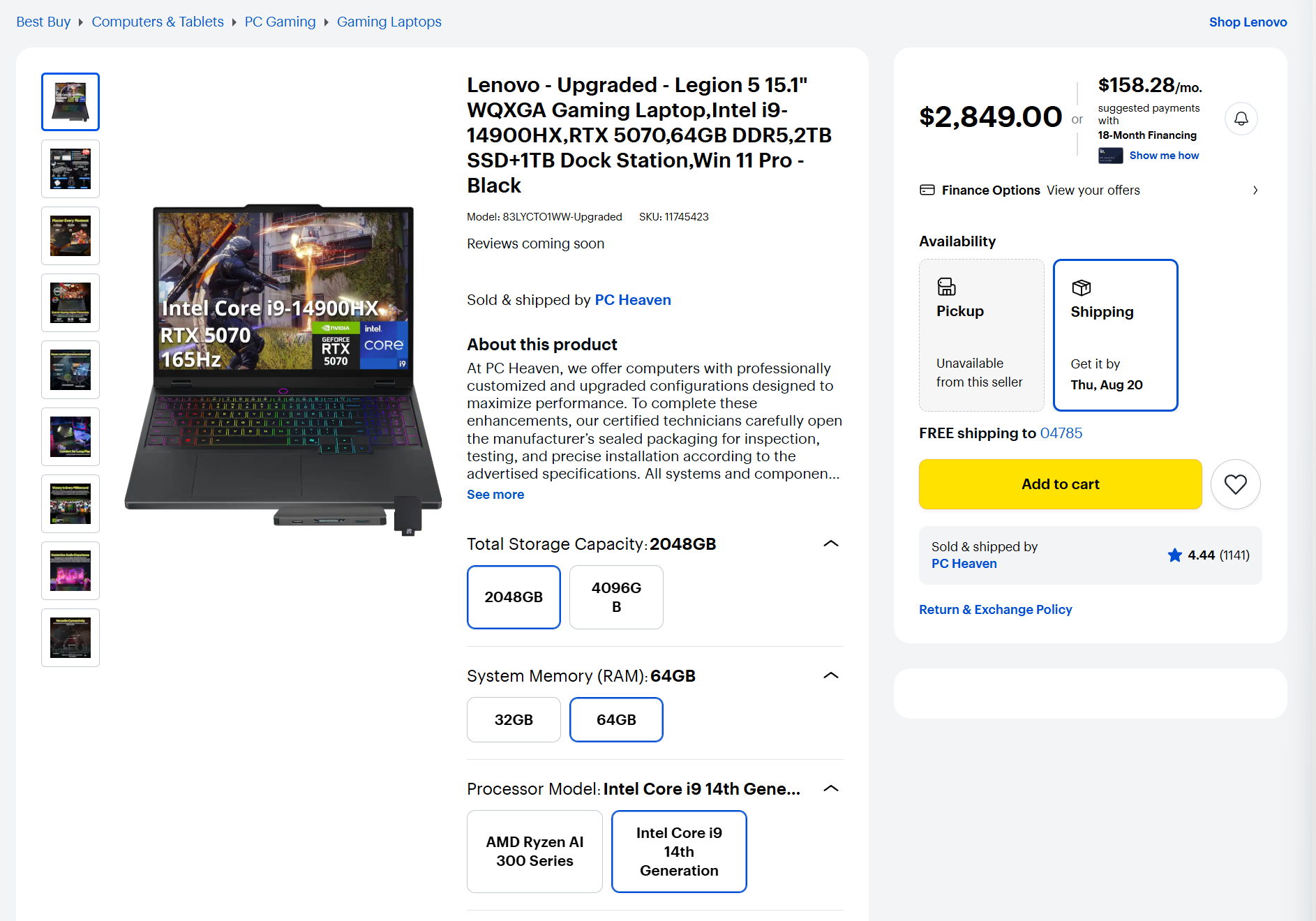 Best Buy laptop