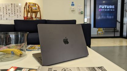 The Apple M3 MacBook Pro on a desk