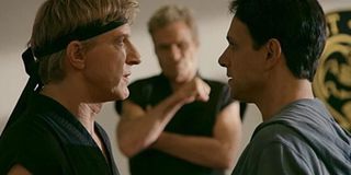 William Zabka as Johnny Lawrence and Ralph Macchio as Daniel LaRusso on Cobra Kai (2019)