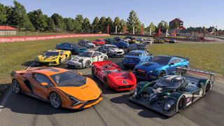 A selection of the vehicles on offer in Forza Motorsport