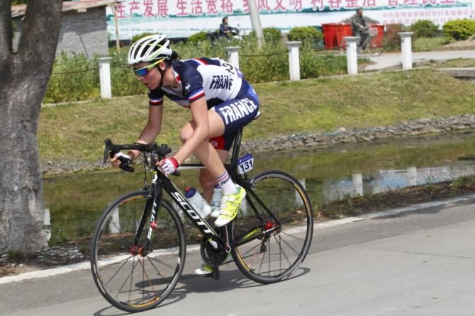 Aude Blannic (France) during her solo break