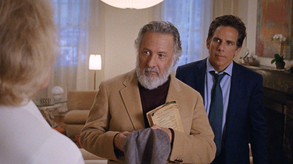 Dustin Hoffman and Ben Stiller in The Meyerowitz Stories