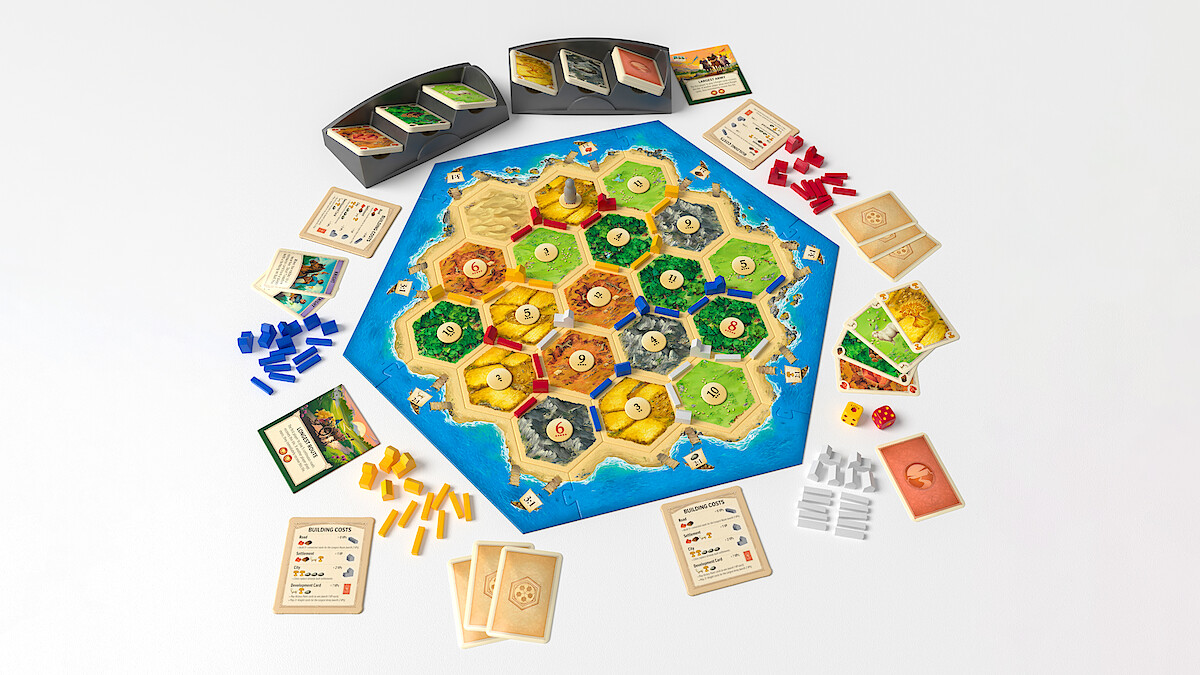 A Catan board