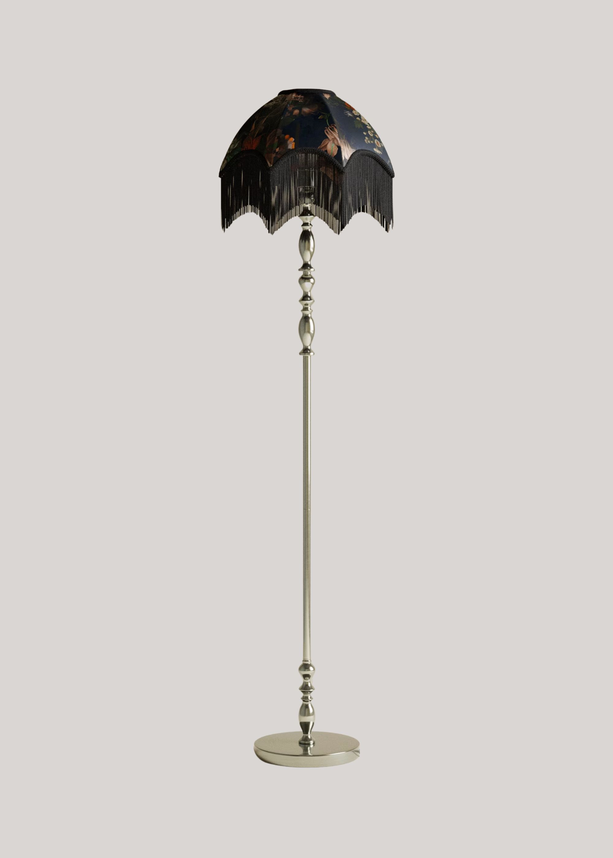 M&amp;amp;S X National Gallery, Floral Fringed Floor Lamp
