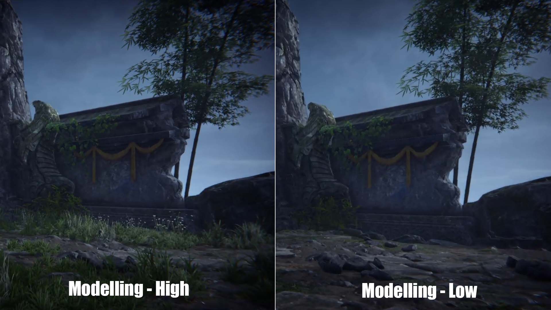 Naraka: Bladepoint best settings comparison screenshots