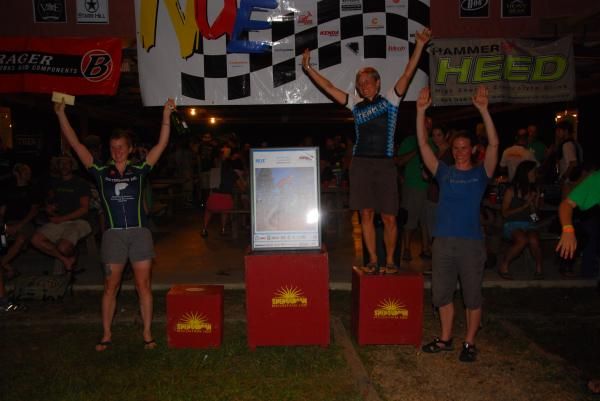 NUE Series Women's podium: Andrea Wilson, Amanda Carey, Cheryl Sornson, Karen Potter