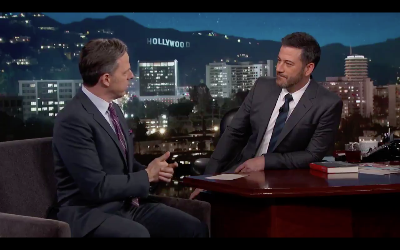 Jake Tapper and Jimmy Kimmel.