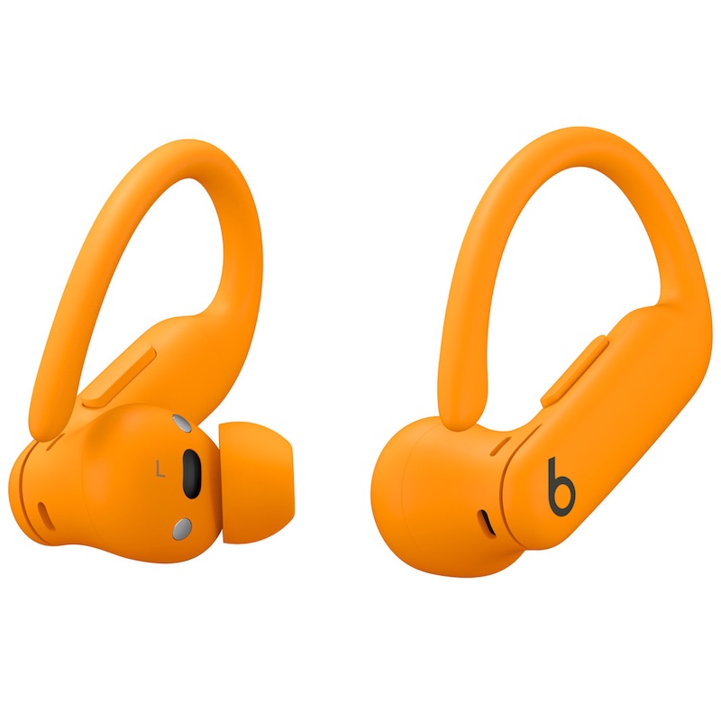 Beats Powerbeats Pro 2 in orange on white background.