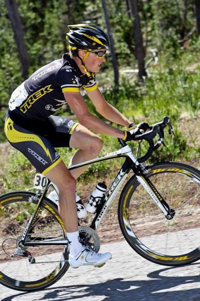 Ben King (Trek-Livestrong) tries to bridge to the break