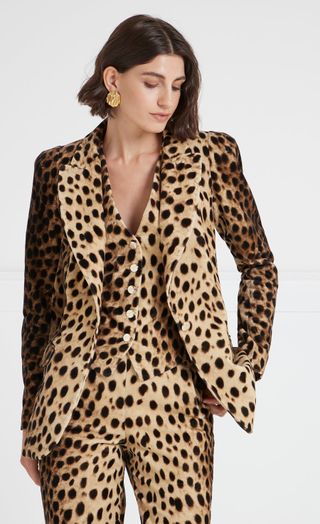 Nemera Jacket - Leopard Print | Tailoring | Temperley London