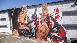 The "Long Live the King" Eddie Van Halen mural