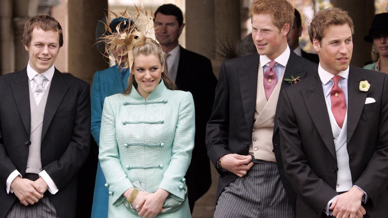 Prince William, Prince Harry And Tom &amp; Laura Parker Bowles Attend The Wedding Of Hrh The Prince Of Wales &amp; Mrs Camilla Parker Bowles At The Guildhall, Windsor.