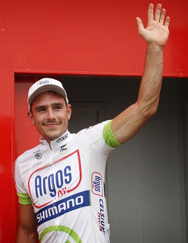 John Degenkolb (Argos - Shimano) on the podium
