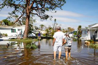 Fort Myers, Fla., trailer park after Hurricane Ian