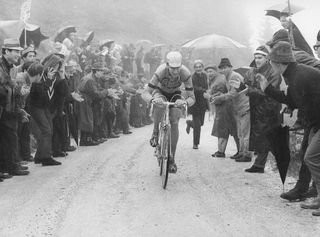Felice Gimondi climbing the Brocon during the 20th stage of the 1967 Giro D''Italia
