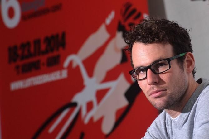 Mark Cavendish during the press conference