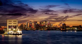 The river Thames at sunset