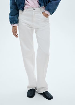 Miami Medium-Rise Straight-Fit Jeans - Women | Mango Usa