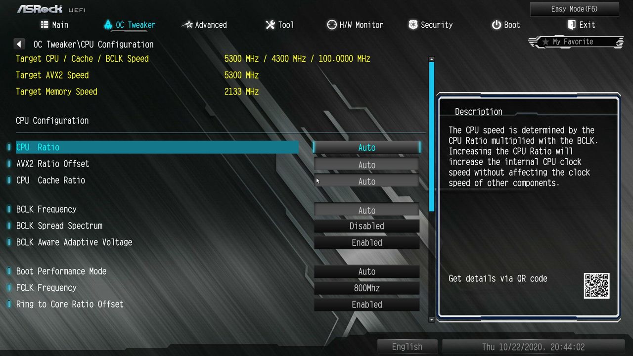 ASRock Z490M Pro4 BIOS
