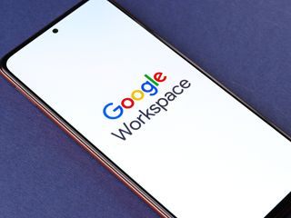 Google&amp;#039;s Workspace suite on a smartphone