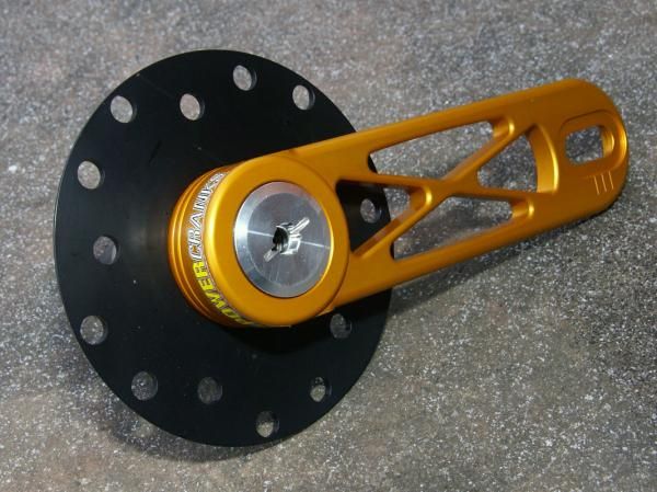 The chainring spider can fit 130, 135, and 110mm bolt patterns though the compact setup adversely alters the chainline