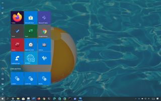 Windows 10 Start menu full screen