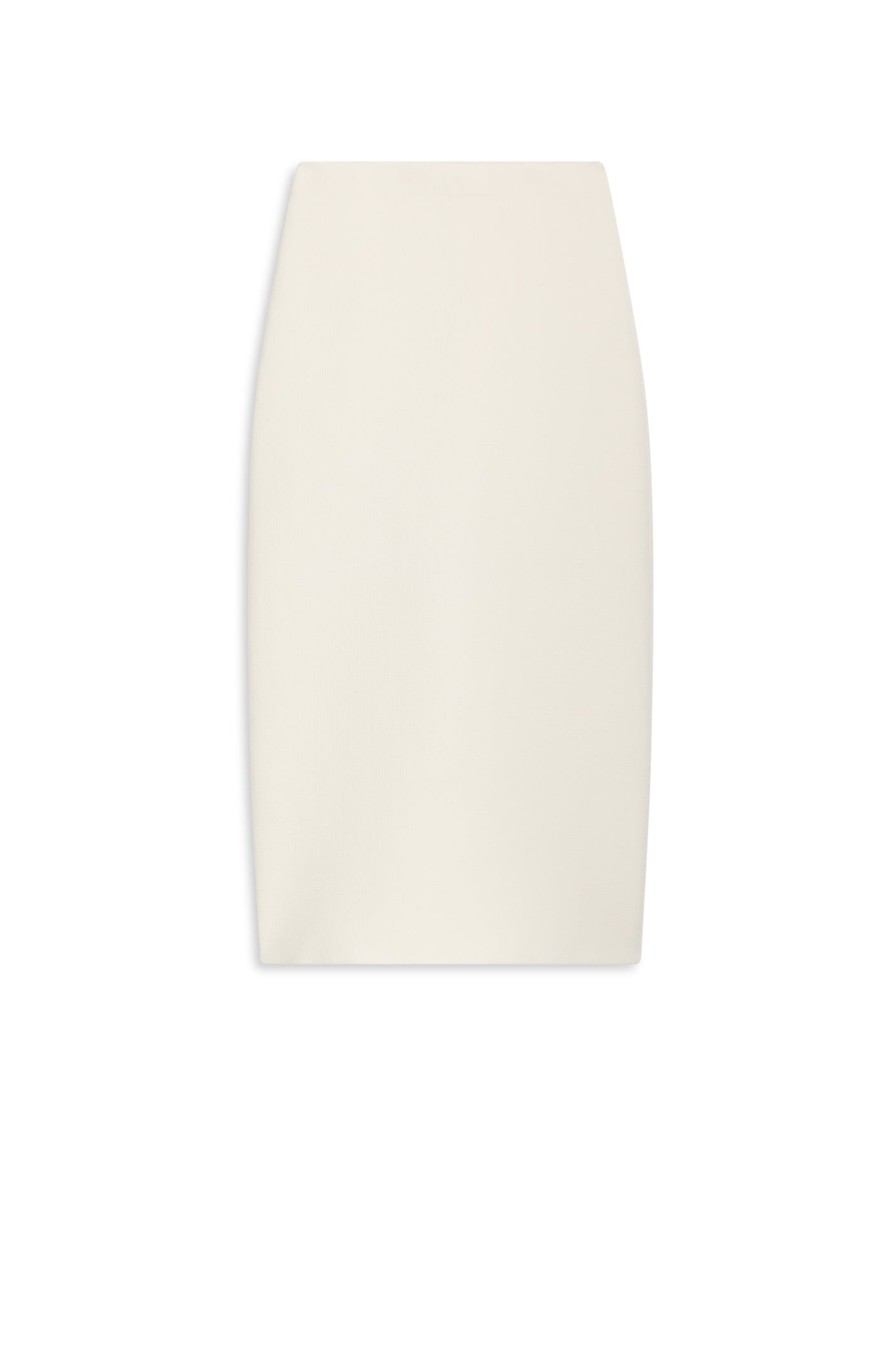 Crepe Knit Pencil Skirt - Cream