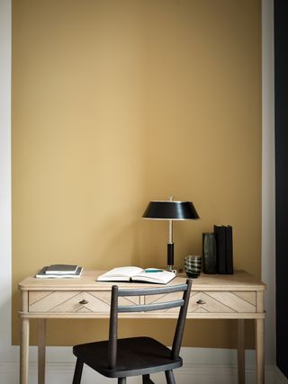 Fenwick & Tilbrook eco paint yellow wall home office