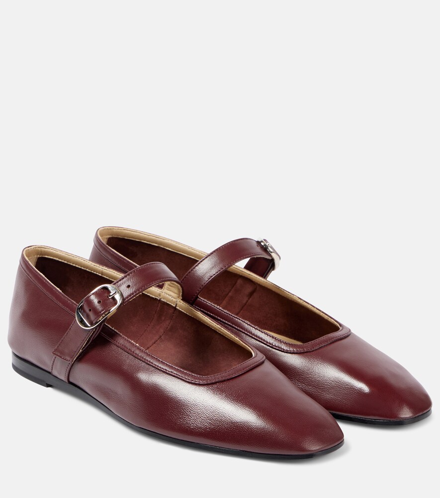 Leather Mary Jane Flats
