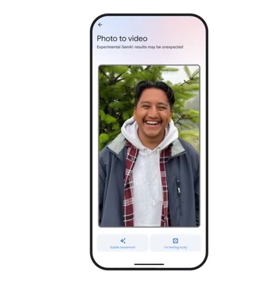 Photo-to-video in Google Photos lets users choose between two options to create a quick, six second animated clip.