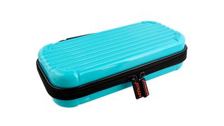 A photo of a Switch Lite case in a turquoise colour